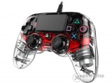 Bigben Nacon PS4 vezetékes kontroller, halványpiros PS4OFCPADCLRED