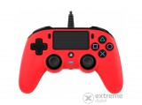 Bigben Nacon PS4 vezetékes kontroller, piros (PS4OFCPADRED)