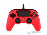 Bigben Nacon PS4 vezetékes kontroller, piros (PS4OFCPADRED)