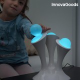 BigBuy Háromágú, többszínű fluoreszkáló LED lámpa, levehető gömbökkel (Videóbemutatóval!)