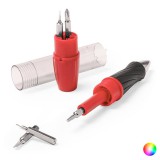 BigBuy Többfunkciós toll zseblámpával, csavarhúzóval és tollal (fehér színben)