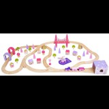 Bigjigs Fa vonat készlet hercegnőknek (691621090237)