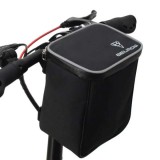 BikyBag – kerékpártáska, tágas, dupla cipzáras, fekete