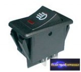 Billenő kapcsoló (autó) ON-OFF 35A/12VDC (piros leddel)