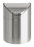 Billenős szemetes, 1,5 l, rozsdamentes acél, asztali, VEPA BINS, ezüst (UVB05)