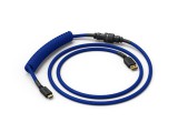Billentyűzet kiegészítő Glorious Coiled Cable Cobalt USB-C Spirálkábel Kék