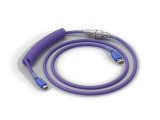 Billentyűzet kiegészítő Glorious Coiled Cable Nebula USB-C Spirálkábel Lila