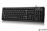 Billentyűzet, vezetékes, 12 funkciógomb, USB, GENIUS "Smart KB-100", fekete