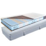 Billerbeck SAN REMO 9-zónás, tasakrugós matrac + Lószőr/latex topper (100x200)