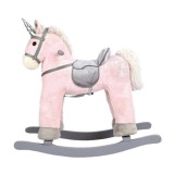 Bino Toys Rózsaszín fa unikornis hintaló 47cm-es