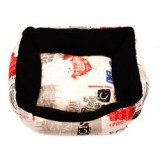 BIO-ZOO s.a. Mintás kutyafekhely, M - 55x50x20cm