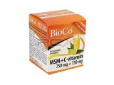 Bioco msm+c-vitamin 750mg+750mg italpor 60db