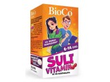 BIOCO SULI VITAMIN 6-14 ÉVESEKNEK CSERESZNYE ÍZŰ RÁGÓTABLETTA 90DB