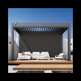 Bioklimatikus pergola, 135°-ig állítható, U Design, 3x4 m