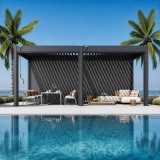 Bioklimatikus pergola, 135°-ig állítható, U Design, 3x6 m
