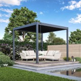 Bioklimatikus pergola acélból, U Design, 3x3 m