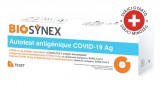 BIOSYNEX (KÉK) CE0123 elülső orrüreges Covid19 antigén gyorsteszt, önellenőrzésre alkalmas, 1 db tesztkészlet OGYÉI/9221-3/2022