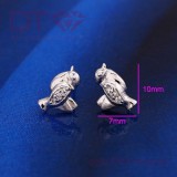 Birds White fülbevaló