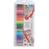 Birello Color Relax kétvégű lemosható filctoll készlet 30db-os - Carioca