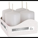 BISPOL Adventi gyertya, fehér 4× 60 g (5906927346007)