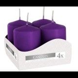 BISPOL Adventi gyertya, lila 4× 60 g (5906927346403)