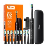 Bitvae Sonic toothbrush with tips set and travel case D2 (black)