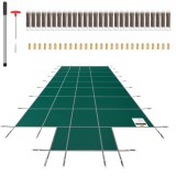 Biztonsági Medencefedés Zöld 4×10 m