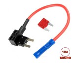 Biztosíték elosztó és csatlakozó adapter kábellel mikro késes biztosítéktáblához ByPass MA132ADC Mikro