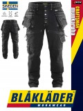 Blåkläder CRAFTSMEN BLACK farmer stretch technikai munkanadrág - Blaklader munkaruha