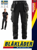 Blåkläder CRAFTSMEN BLACK kevertszálas lengőzsebes technikai munkanadrág - Blaklader munkaruha