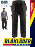 Blåkläder CRAFTSMEN BLACK kevertszálas technikai lezippzározható szárú munkanadrág - Blaklader munkaruha