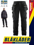 Blåkläder CRAFTSMEN BLACK stretch softshell technikai munkanadrág - Blaklader munkaruha