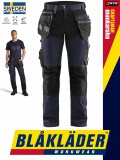 Blåkläder CRAFTSMEN DARKNAVY kevertszálas lengőzsebes technikai munkanadrág - Blaklader munkaruha