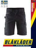Blåkläder INDUSTRY BLACKDARKGREY technikai stretch ripstop oldalzsebes rugalmas rövidnadrág - Blaklader munkaruha