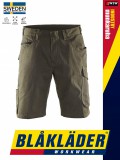 Blåkläder INDUSTRY DARKOLIVE technikai stretch ripstop oldalzsebes rugalmas rövidnadrág - Blaklader munkaruha