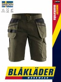 Blåkläder INDUSTRY DARKOLIVE technikai stretch ripstop oldalzsebes rugalmas rövidnadrág - Blaklader munkaruha
