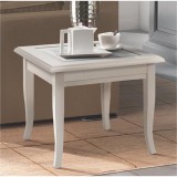 BL Mobili BL Maison Day négyzet alakú kisasztal üveglappal