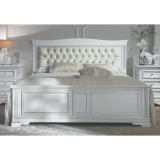 BL Mobili BL Maison franciaágy keret, capitoné behúzású fejvéggel - 160 cm