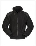 BLACK COLD WEATHER FLEECE JACKET - polár dzseki, fekete