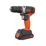 Black & Decker BCD001C2-QW Akkus fúró-csavarozó + 2x 1.5Ah Akku + Töltő (BCD001C2-QW)