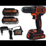 BLACK+DECKER Black and Decker BDCDC18B fúró-csavarozógép (2akku, 18V, 1,5Ah) (BDCDC18B-QW)