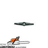 Black  Decker GX530C A6183 fűnyíró kés, L 302 mm, Ø szélső furatok 6,1 mm