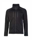 BLACK OUTDOOR COLD WEATHER STRUCTURE-FLEECE JACKET - téli vastag polár dzseki, fekete