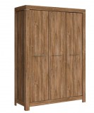 Black Red White BREND háromajtós gardróbszekrény - SZF3D - stirling tölgy