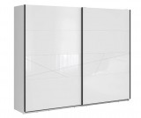 Black Red White BRW Forn tolóajtós gardróbszekrény (SZF/270) - fényes fehér