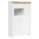 Black Red White BRW HOLTEN - Alacsony vitrin