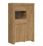 Black Red White BRW HOLTEN alacsony vitrin - REG2D1W - waterford tölgy