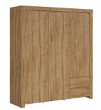 Black Red White BRW HOLTEN - Három ajtós gardróbszekrény (SZF3D2S) - waterford tölgy