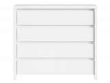 Black Red White BRW KASPIAN 4 fiókos komód fehér/matt fehér