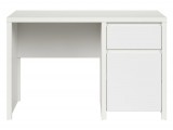 Black Red White BRW KASPIAN íróasztal 120 cm Fehér/Matt fehér